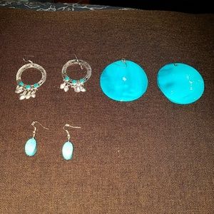 Blue earrings
